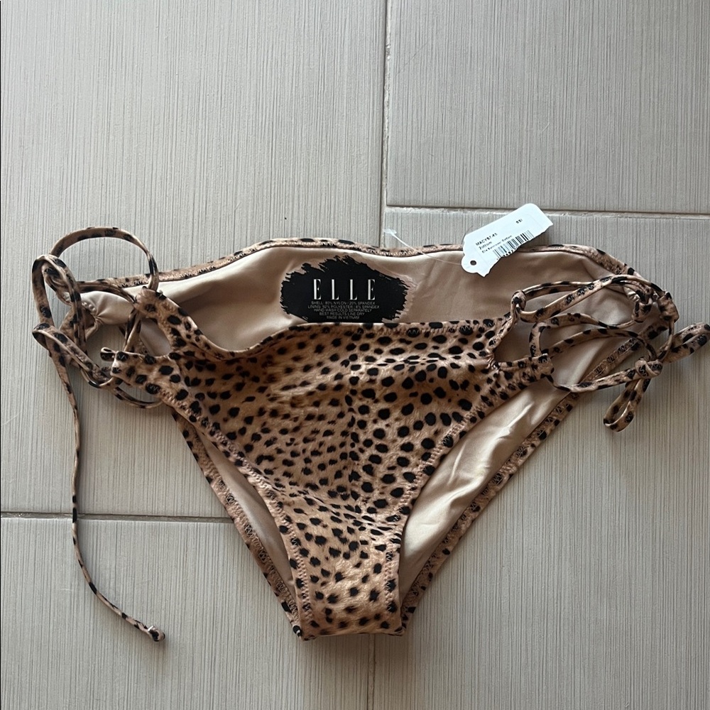 Elle Tan and Black Spotted Bikini Bottom